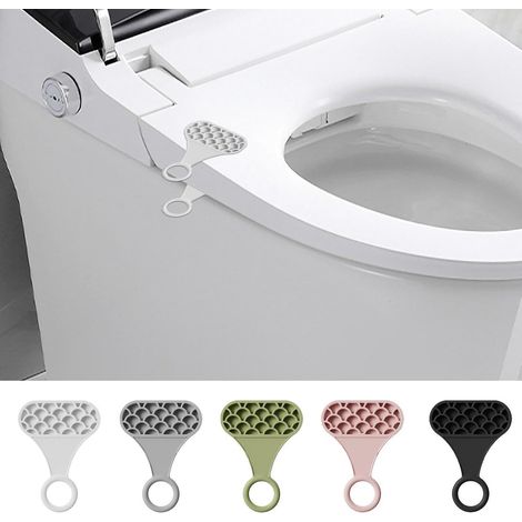 Lève-abattant de WC - Accessoires de salle de bain - Lève-siège de WC - Lot de 5 - Lève-abattant - Lève-siège de WC - Lève-siège de WC - Poignée de siège de WC - Lève-siège de WC - Lève-siège de WC - (1/5)