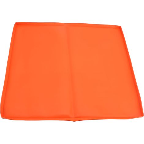 Tapis silicone plaque cuisson résistant chaleur – Toutes saisons surface cuisson protection nettoyage facile anti-poussière 43,2cm orange, cuisine (1/2)