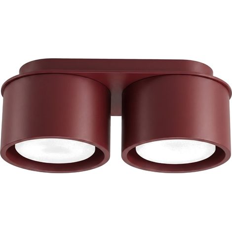 Plafoniere MODO bordeaux 21x8x10cm Alluminio Sollux (1/5)