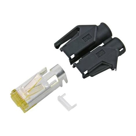 Connectique RJ45 CAT6a Hirose TM31 Hirose Electronic RJ45C6A-GN RJ45 mâle, droit Pôle: 8P8C vert 1 p (1/2)