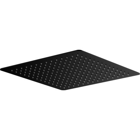 Stilform Luxus Edelstahl Regendusche in 40x40 cm ULTRAFLACH in Schwarz Matt (1/3)