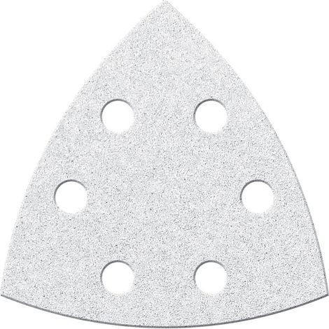 Papier abrasif triangulaire Velcro 94mm K 80,blanc 6L.FORTIS (1/2)