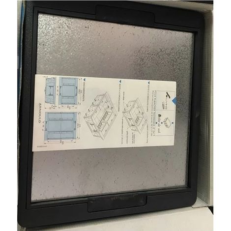 Arnould 28311 - Caja de enchufes de suelo IP 24-7 - Módulos 4x5 - Serie LIVING - Antracita