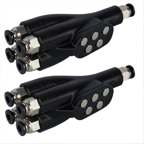 Für 4-in-1 PTFE-Adapter-Rohrerweiterungsanschluss 4 Zuführung für X1 X1C P1P P1S A1 A1min (1/5)