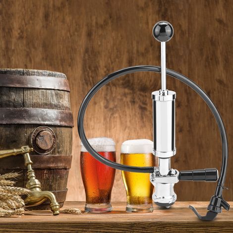 Pompe à bière pression 4 pouces pour pique-nique et fête, pompe à bière robuste avec gâchette à pression (D) (1/5)