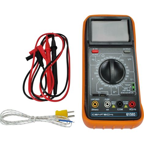 Multimètre digital 700V 30 calibres 732980 – Indice de sécurité CAT II – 10A – Conforme norme EN61010-1 – Utilisation professionnelle – Tech-It