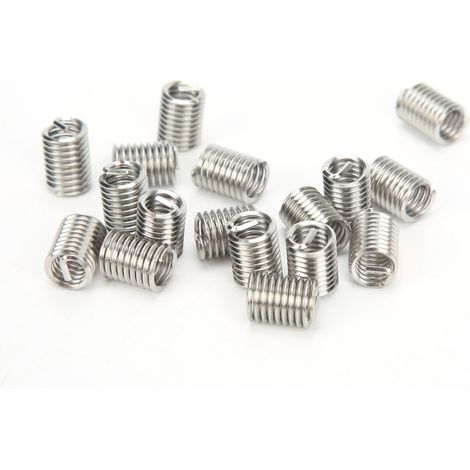 50 Stück Gewindeeinsätze für Schraubenlöcher, Reparaturbuchsen, Schutzbuchsen, US-Einheiten 5/16 Zoll-18 x 2D (1/5)