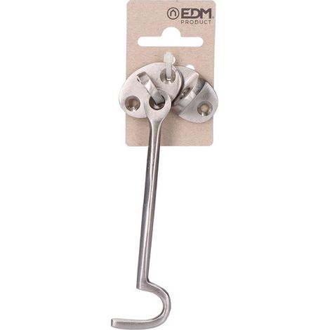 Chiusura per barca da 125 mm in ottone nichelato opaco con pendente in cartone EDM