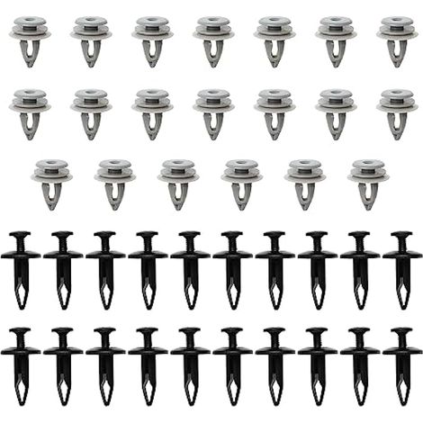40 pièces clips de moulure de bas de caisse pour JAGUAR X-Type, clips à vis type rivet, ABS (1/4)