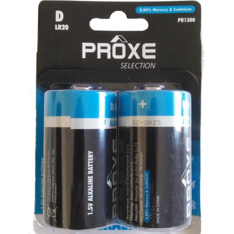 PILA TIPO D PROXE 1.5V LR20D 2PZ