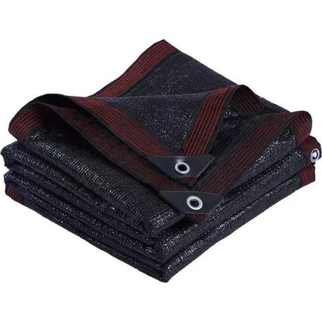 Filet D'Ombrage Ombrage 98% Voiles d'ombrage Rectangulaire Toile Ombrage Respirant Noir Tissu Ombrage Pergola Extérieur for Toit,Patio,Fleurs,Serre,Poulailler (4x5m/13.1x16.4ft) (1/5)