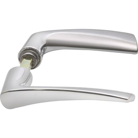 Drückerpaar WG 1000 FAVORIT, Aluminium poliert, 1 Paar Zubehör Türbeschläge (1/2)
