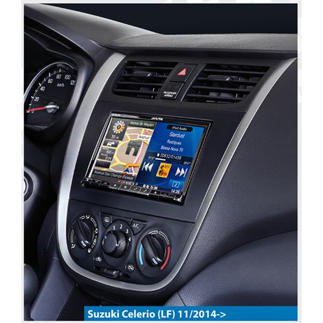 Kit Facade autoradio 2DIN compatible avec Suzuki Celerio 14-19 Noir (1/3)
