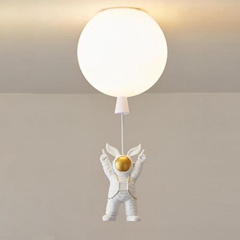 Children's LED ceiling light, astronaut balloon, semi-recessed, cartoon design, 20cm, model C (1/5)