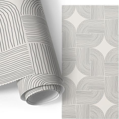 Möbelfolie - Klebefolie für Möbel - Selbstklebefolie - Dekorfolie - Küchenfronten bekleben - Moderne Geometrie 65x130 cm