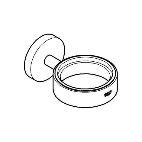 Grohe Essentials Metallrahmen mit verdeckten Halterungen, Nickel (40369BE1) (1/4)
