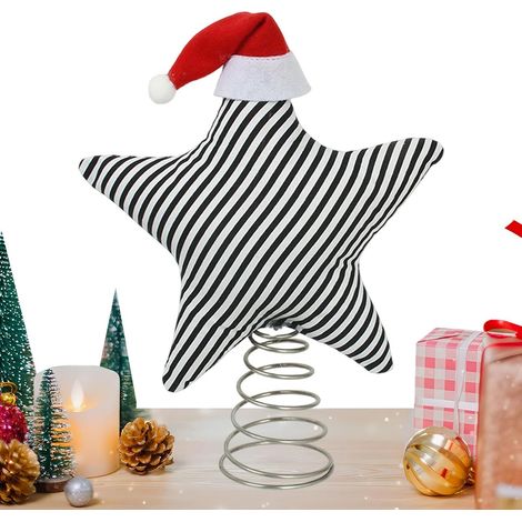 CCYKXA Weihnachtsbaumstern, leichte Vintage-Sterndekoration, Weihnachtsbaumschmuck für Zuhause, Büro, Weihnachtsfeier, Kamin, Fenster, Tür (1/5)