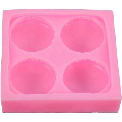 Silikonform für 4 Macarons, Mousse-Kuchen, Cupcakes, Kekse – ideal für Kuchen