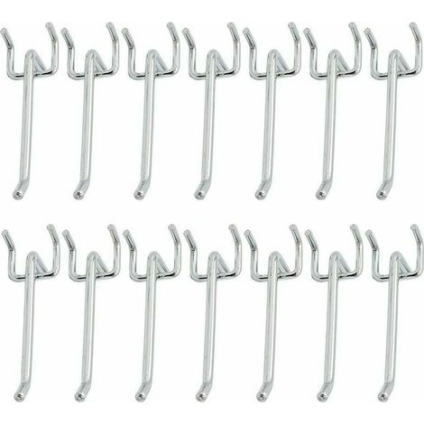 Ganci per pannello, Ganci in metallo perforato da 48 pezzi, Gancio per pannello forato, Ganci perforati, per esposizione al dettaglio, Prodotti sospesi, Classificazione degli strumenti, (1/5)