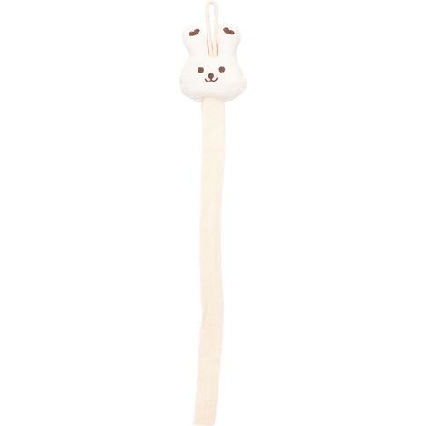 Barrette à cheveux en forme de lapin beige, organiseur de nœuds pour filles, cintre en corde de coton tressée de 73 cm/28,74 po pour accessoires capillaires (1/5)