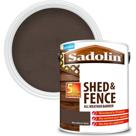 Sadolin Shed and Fence Protector All Weather Barrier - Woodland Walk - 5L