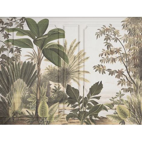 Papier peint panoramique - Forêt Tropicale - 130 cm x 99 cm (1/2)