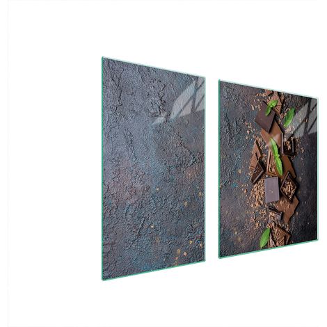 Glasplatte und Schneidebrett 100x52 Schokolade (1/5)