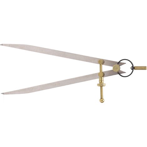 Compas de menuisier à ailettes, précision élevée, résistant à la rouille, or, réglable et verrouillable, pour travaux de cuir DIY, 250 mm. (1/5)