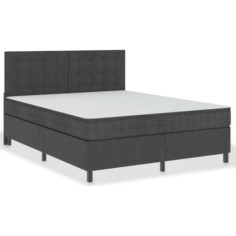 Maison Exclusive - Letto a Molle Grigio Scuro in Tessuto 180x200 cm (1/5)
