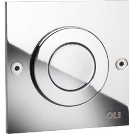 COMANDO PNEUMATICO A PARETE ""MONOTREND"" VERSIONE INCASSO Inox Lucido