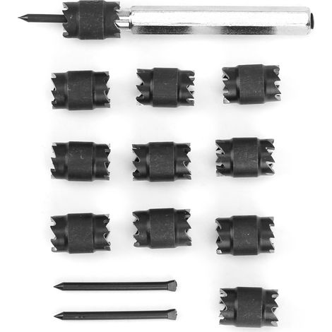 Kit de coupe-joints de soudure 3/8 pouce, foret rotatif en acier rapide pour le retrait des joints de soudure, outil électrique double face (1/5)