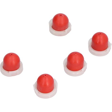 5x rote Primerpumpe mit Loch, Ersatzvergaserzubehör für 494408 694394 (1/5)