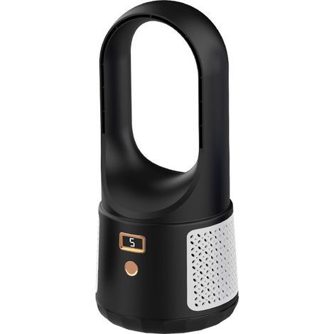 Climatiseur Mobile -Tendance Silencieux Sécurisé -Commande tactile 6 vitesses USB longue durée - Bureau chambre dortoir - Noir (1/4)