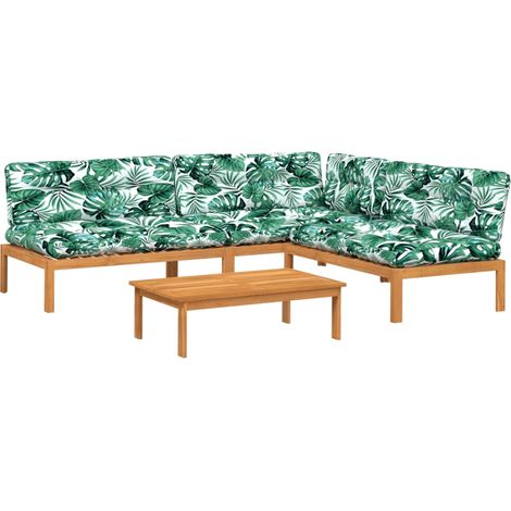 Maison Exclusive - Set de sofás de palets de jardín y cojines 4 p