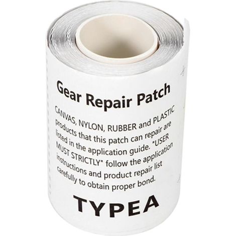 Piscine Patchs Réparation Tente Autocollant réparation Ruban, TPU Imperméable Réparation des Autocollants Tenacious Tape pour Auvents, Dériveurs et Matelas Gonflables (1/4)