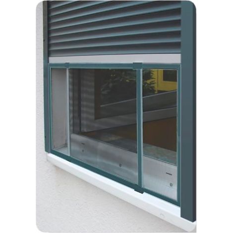 Mosquitera marco extensible para ventanas y persianas Antracita 50x75-142cm (1/3)