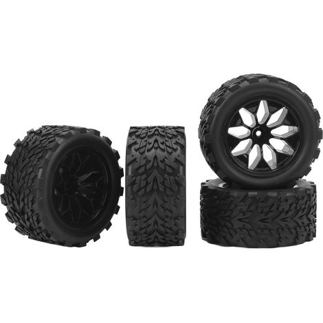 roues et pneus de rechange en caoutchouc pour voitures télécommandées Traxxas 1/10 (1/5)