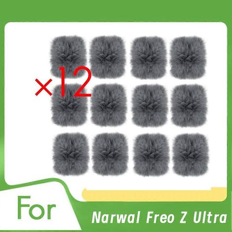 Lot de 12 chiffons de plinthe pour aspirateur robot Narwal Freo Z Ultra - Accessoires de rechange ultra-résistants (1/5)