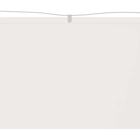 Auvent Marquise vertical, Store Banne pour Jardin Balcon Terrasse, Blanc 140x800 cm Tissu oxford OIB7371E (1/5)