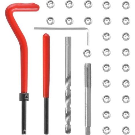 Helicoil Type Thread Repair Kit M6 x 1.0 mm (30 pieces) (1/5)