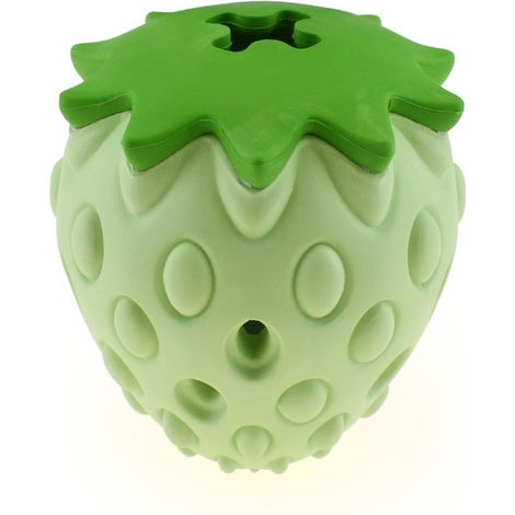 Jouets pour Chiens Indestructible Jouets interactifs durables Peuvent Ajouter de la Nourriture Jouets de Formation en Caoutchouc pour MâCher Nettoyage des Dents Jouer(Pomme verte) (1/5)