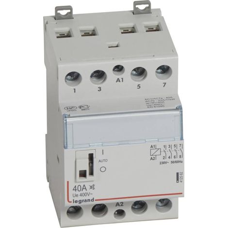 412562 Legrand - Contacteur Jour Nuit Triphasé 4p Silencieux Bobine 230v - 40a - Contact 4no - 3 Modules (1/2)