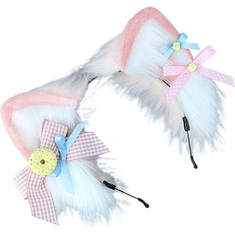 1 pièce Oreilles de renard Divers accessoire de portail, fausse fourrure douce, taille unique, pour Halloween, carnaval et fêtes costumées (1/5)