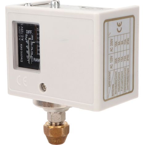 Druckschalter für Luftkompressoren, Messingkern, Feingewinde, Brunnenpumpe, Druckschalter für Kessel, Kaltwassertrockner, AC 125 V/250 V, Standardschnittstelle (1/5)