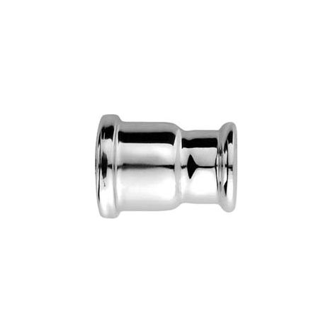 MANICOTTO RIDOTTO IN OTTONE CROMATO PER CANOTTI- - ø mm.32X40 - 10 pezzi