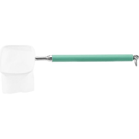 Épuisette télescopique extensible pour poissons et crevettes, idéale pour aquarium, bassin et étang (carré vert) (1/3)