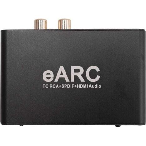 1 Convertisseur audio eARC/ARC, 192 kHz, sortie optique + RCA + casque 3,5 mm, compatible DTS Atmos et AC3 (1/4)