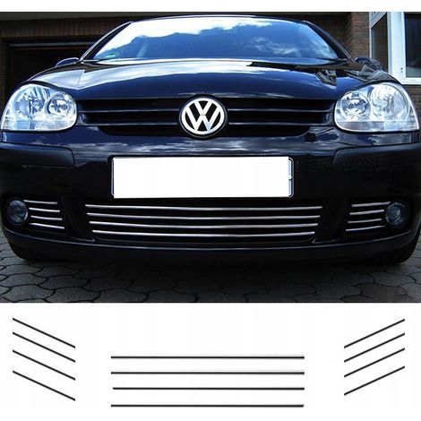 VW GOLF V 5 - RAYAS CROMADAS PARA PARACHOQUES (1/4)