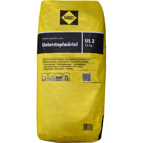 SAKRET Unterstopfmörtel US 2 grau 2,0 mm 25 kg Sack Estrich & Mörtelprodukte (1/5)