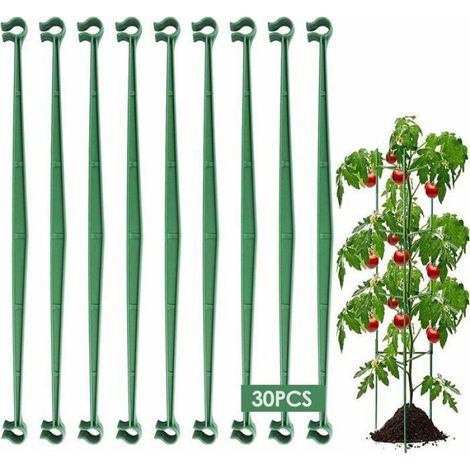 (Vert) Lot de 30 bras de tuteurage pour cage à tomates Supports de plantes Tuteurs de jardin Treillis à légumes Tiges de connexi (1/5)